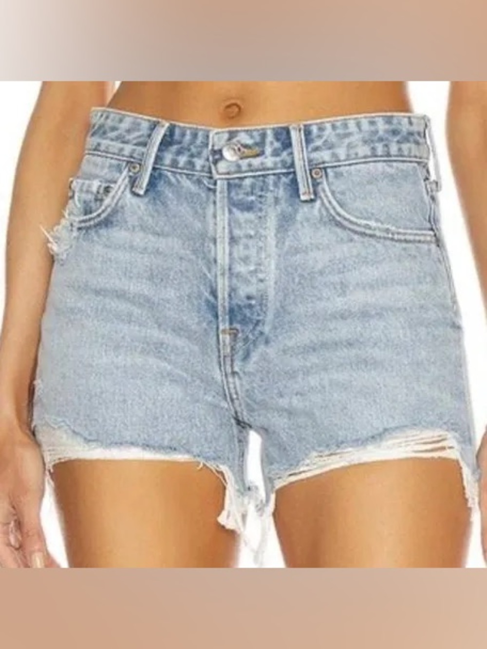 GRLFRND Light Wash Denim Jeans - Blue